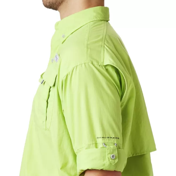 Columbia Mens Bahama II Long Sleeve ShirtGreen Glow