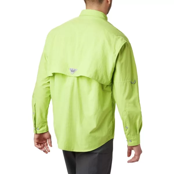 Columbia Mens Bahama II Long Sleeve ShirtGreen Glow