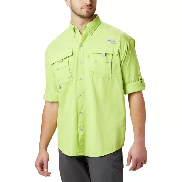 Columbia Mens Bahama II Long Sleeve ShirtGreen Glow