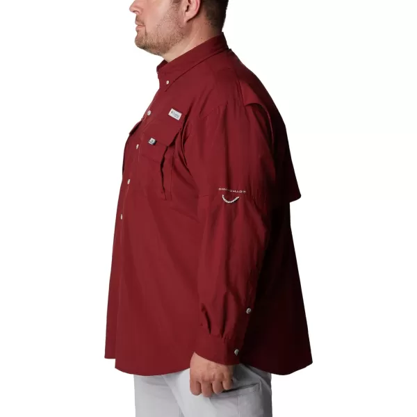 Columbia Mens Bahama II Long Sleeve ShirtRed Jasper