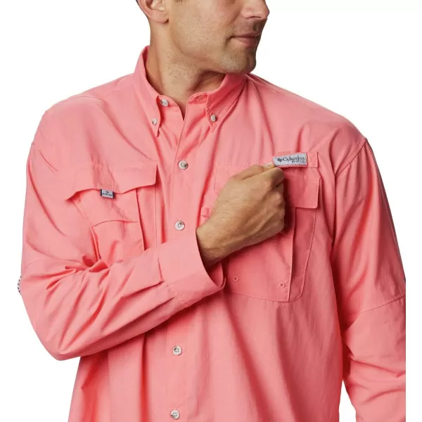 Columbia Mens Bahama II Long Sleeve ShirtSalmon