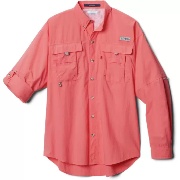 Columbia Mens Bahama II Long Sleeve ShirtSalmon