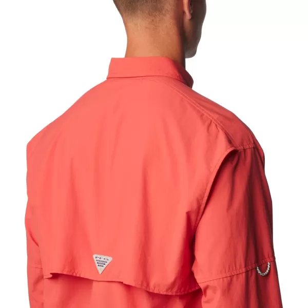 Columbia Mens Bahama II Long Sleeve ShirtSunset Red