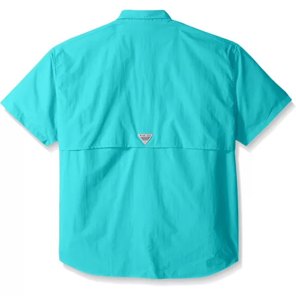 Columbia Mens Bahama Ii Short Sleeve ShirtBright Aqua