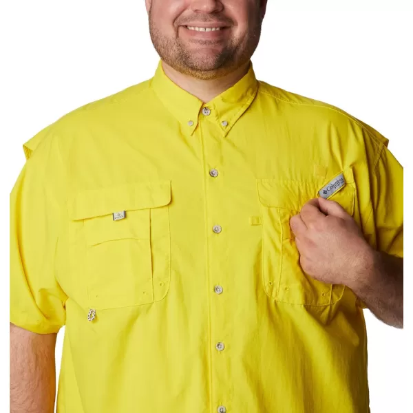 Columbia Mens Bahama Ii Short Sleeve ShirtLaser Lemon