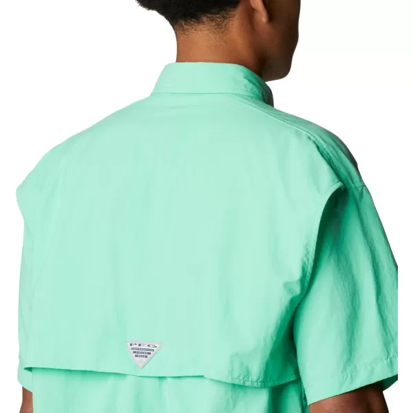 Columbia Mens Bahama Ii Short Sleeve ShirtLight Jade