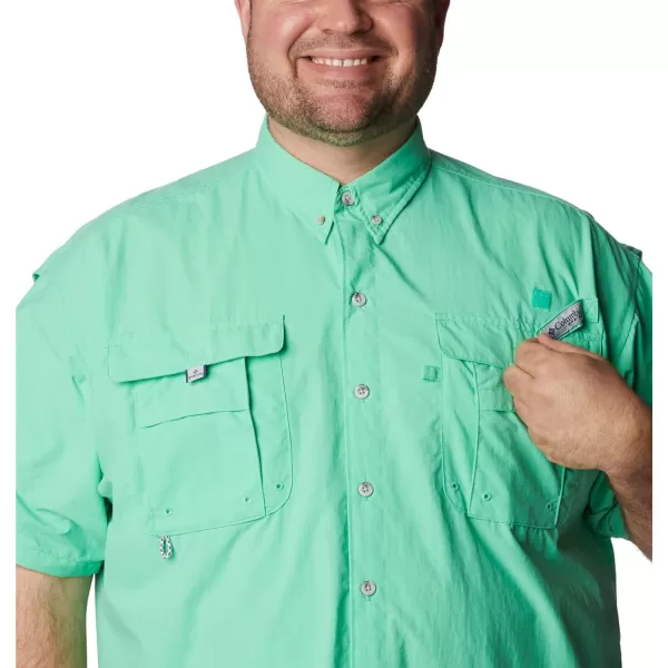 Columbia Mens Bahama Ii Short Sleeve ShirtLight Jade