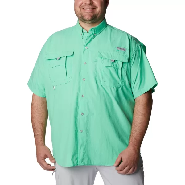 Columbia Mens Bahama Ii Short Sleeve ShirtLight Jade