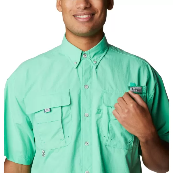 Columbia Mens Bahama Ii Short Sleeve ShirtLight Jade