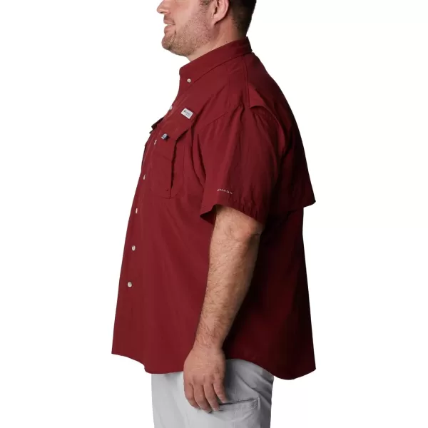 Columbia Mens Bahama Ii Short Sleeve ShirtRed Jasper