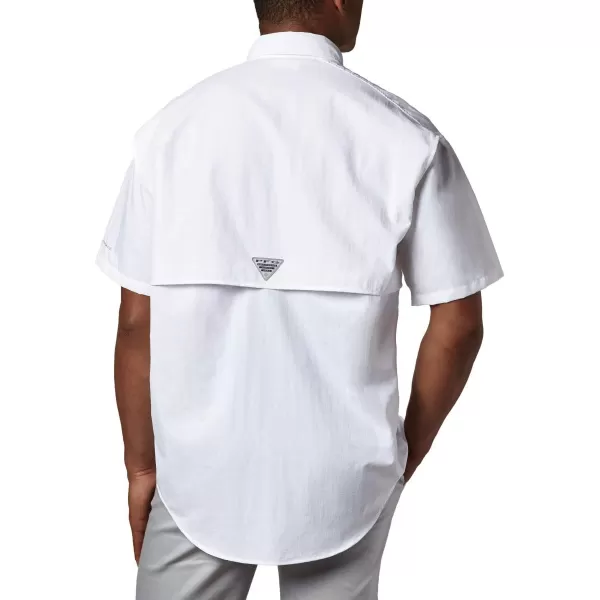 Columbia Mens Bahama Ii Short Sleeve ShirtWhite  Legacy