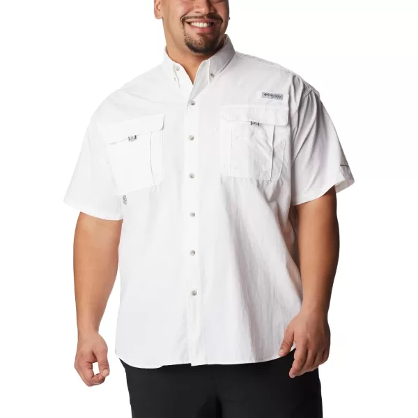 Columbia Mens Bahama Ii Short Sleeve ShirtWhite