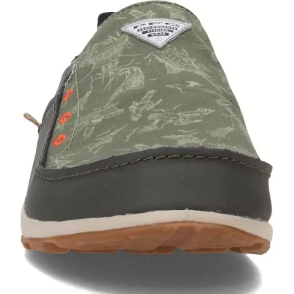 Columbia Mens Bahama Vent PFG Boat ShoeGravelRed Quartz