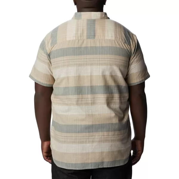 Columbia Mens Big amp Tall Rapid Rivers Novelty Short SleeveAncient Fossil Scattered Stripe