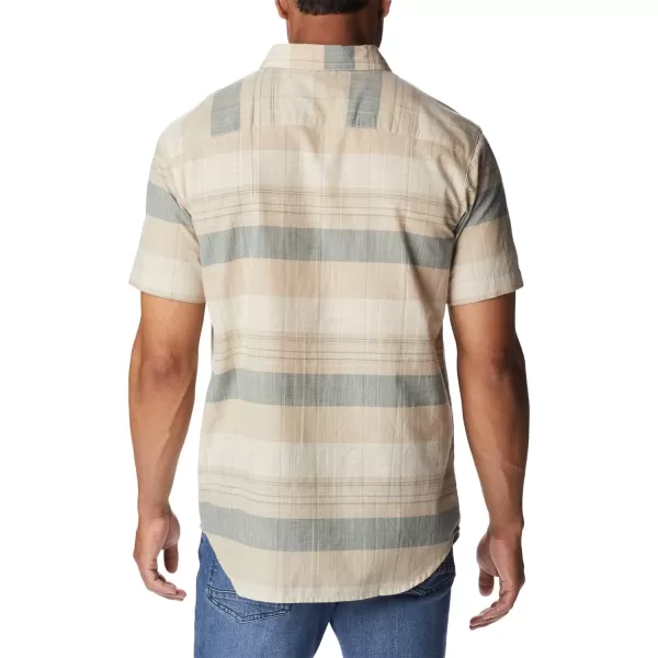 Columbia Mens Big amp Tall Rapid Rivers Novelty Short SleeveAncient Fossil Scattered Stripe