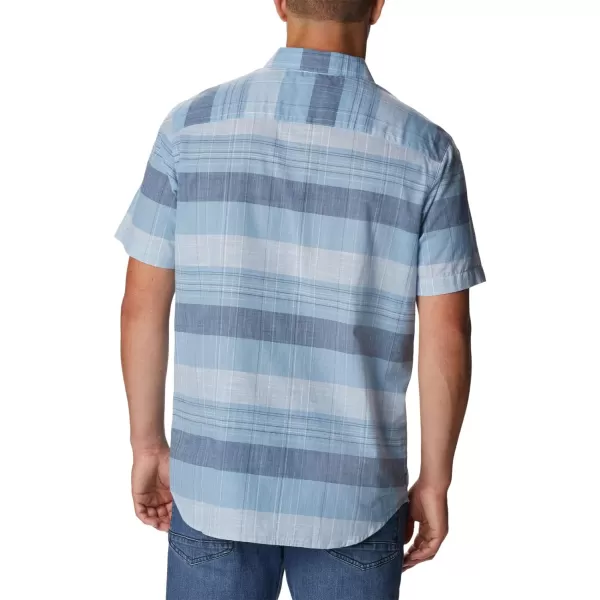 Columbia Mens Big amp Tall Rapid Rivers Novelty Short SleeveJet Stream Scattered Stripe