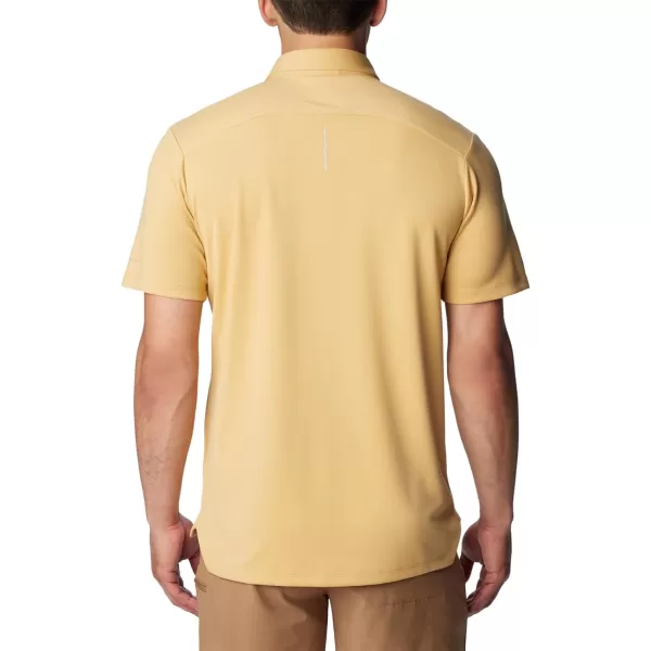 Columbia Mens Black Mesa PoloLight Camel