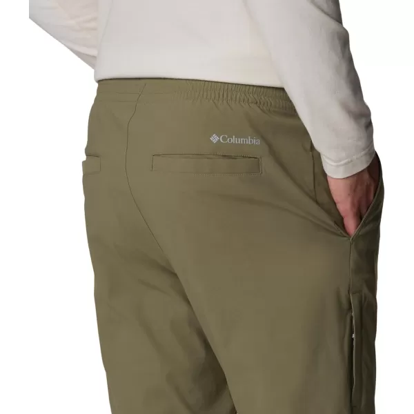 Columbia Mens Black Mesa Tapered PantStone Green