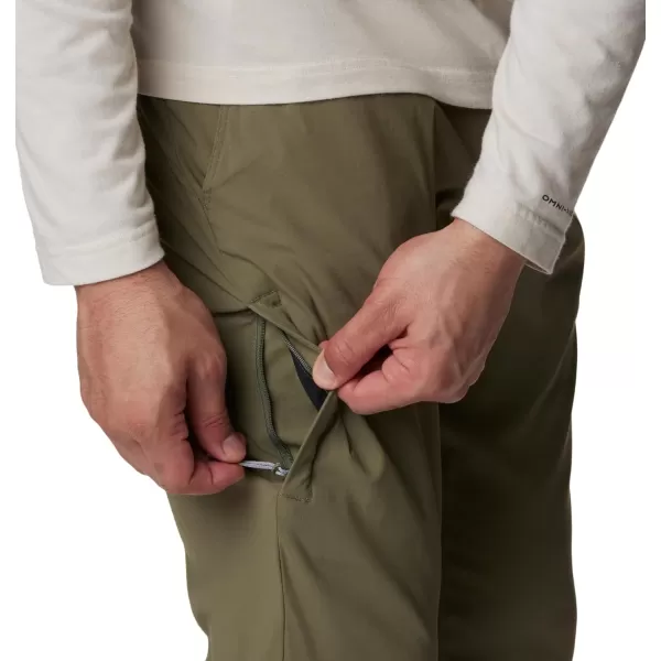 Columbia Mens Black Mesa Tapered PantStone Green