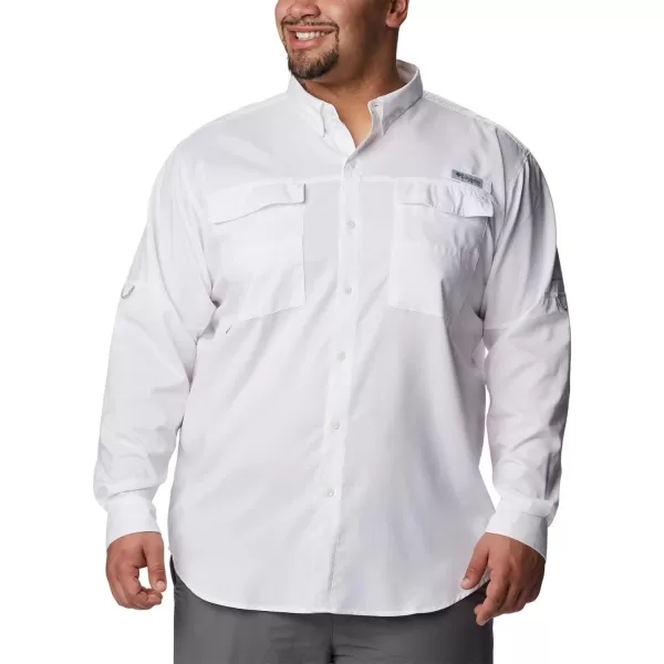 Columbia Mens Blood and Guts Iv Woven Long SleeveWhite