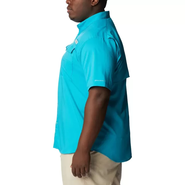 Columbia Mens Blood and Guts Iv Woven Short SleeveOcean Teal