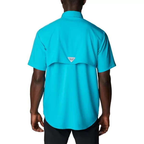 Columbia Mens Blood and Guts Iv Woven Short SleeveOcean Teal