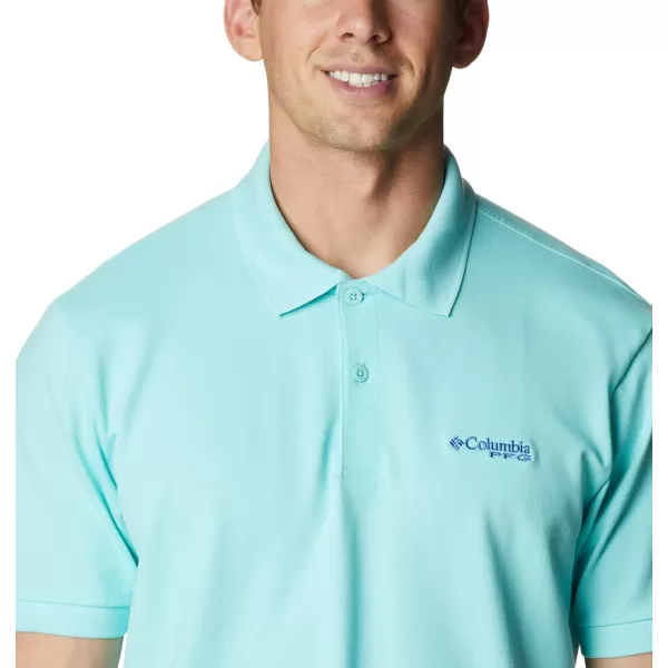 Columbia Mens Bonefish Pique PoloGulf Stream