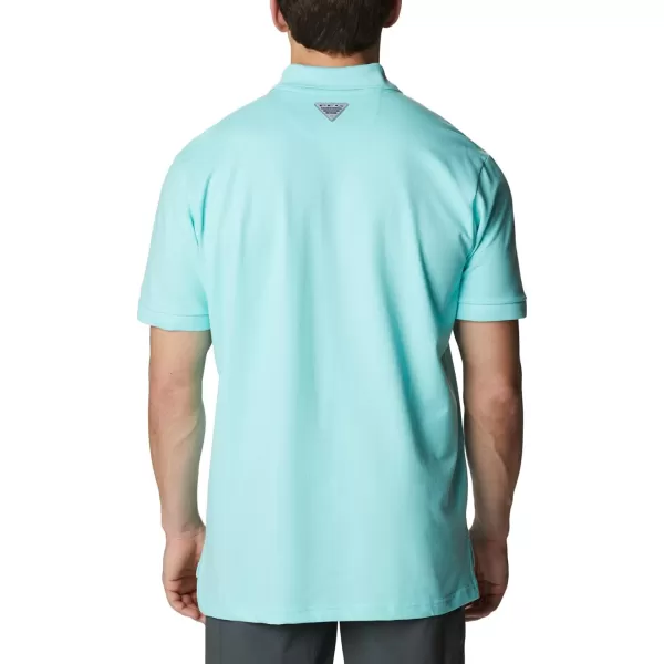 Columbia Mens Bonefish Pique PoloGulf Stream