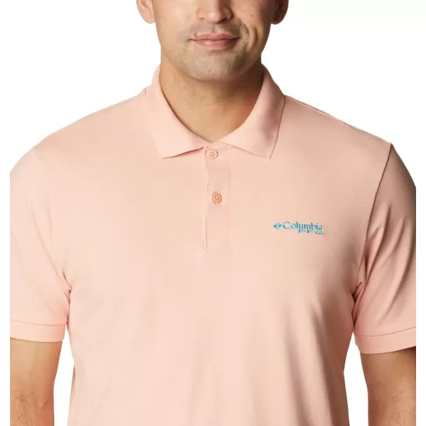 Columbia Mens Bonefish Pique PoloLight Coral