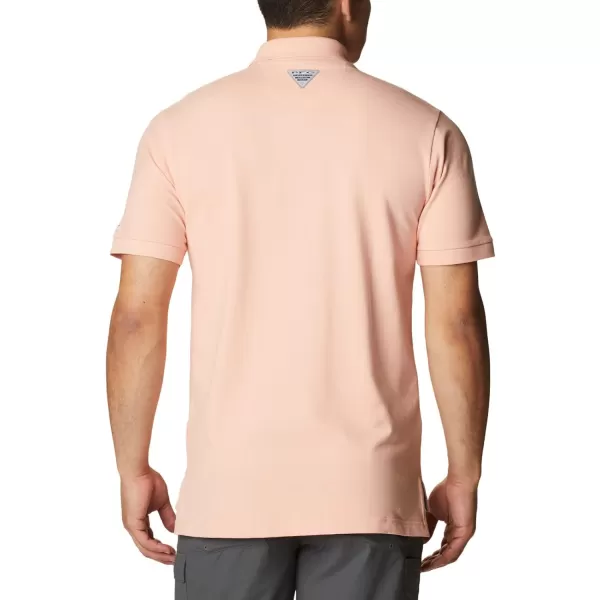 Columbia Mens Bonefish Pique PoloLight Coral