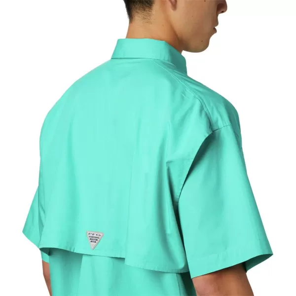 Columbia Mens Bonehead Short Sleeve ShirtBright Aqua