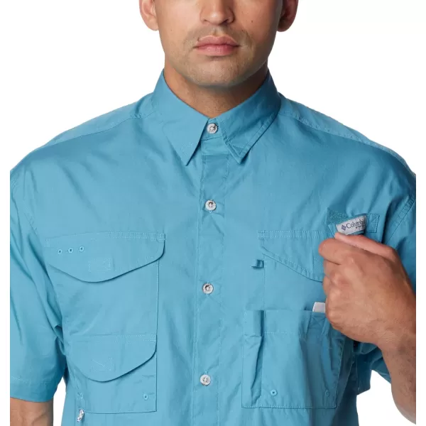 Columbia Mens Bonehead Short Sleeve ShirtCanyon Blue