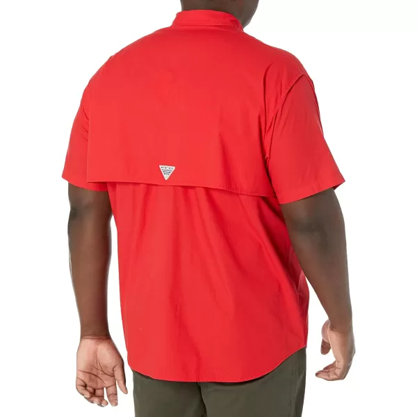 Columbia Mens Bonehead Short Sleeve ShirtRed Spark