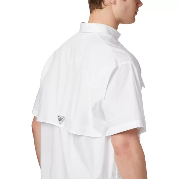 Columbia Mens Bonehead Short Sleeve ShirtWhite  Legacy