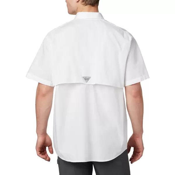 Columbia Mens Bonehead Short Sleeve ShirtWhite  Legacy