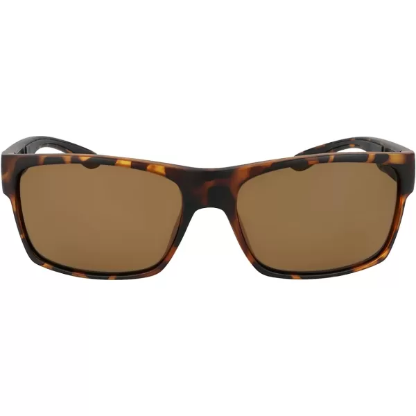 Columbia Mens Brisk Trail Rectangular SunglassesMatte Dark Tortoise