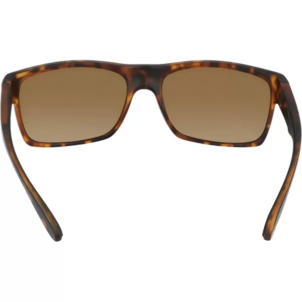 Columbia Mens Brisk Trail Rectangular SunglassesMatte Dark Tortoise