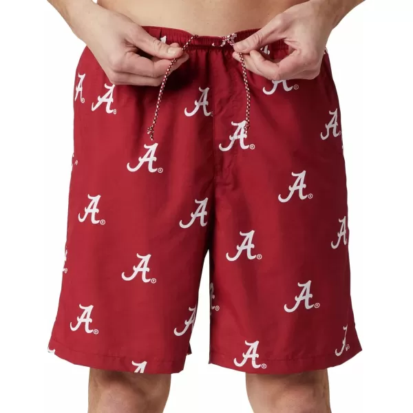 Columbia Mens CLG Backcast Ii Printed ShortAlabama Crimson Tide Ala  Red Velvet