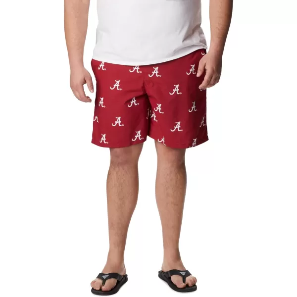 Columbia Mens CLG Backcast Ii Printed ShortAlabama Crimson Tide Ala  Red Velvet