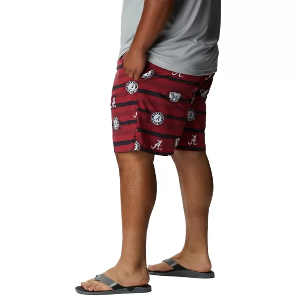 Columbia Mens CLG Backcast Ii Printed ShortAlabama Crimson Tide Ala  Red Velvet Paint Your Colors Print