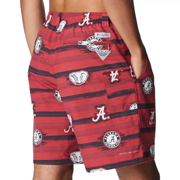 Columbia Mens CLG Backcast Ii Printed ShortAlabama Crimson Tide Ala  Red Velvet Paint Your Colors Print