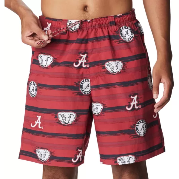 Columbia Mens CLG Backcast Ii Printed ShortAlabama Crimson Tide Ala  Red Velvet Paint Your Colors Print