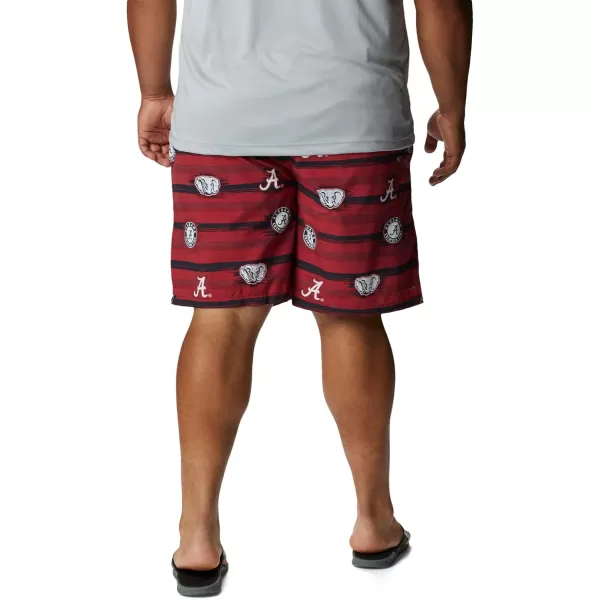 Columbia Mens CLG Backcast Ii Printed ShortAlabama Crimson Tide Ala  Red Velvet Paint Your Colors Print