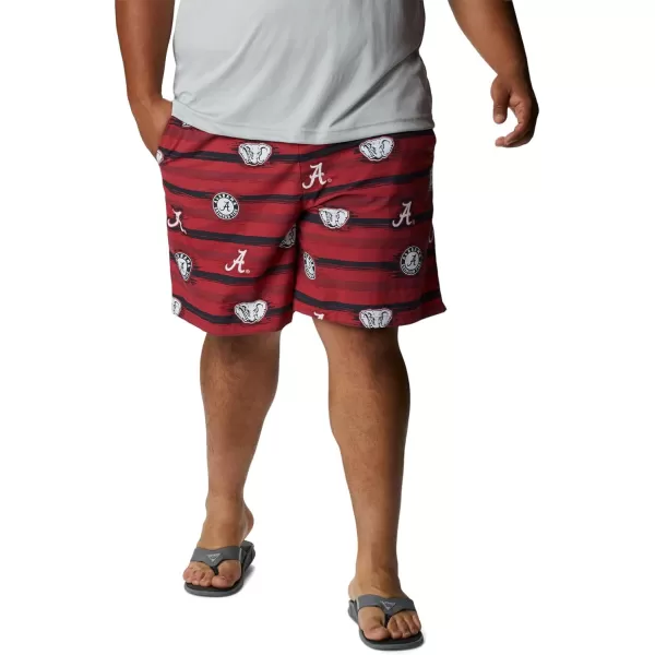 Columbia Mens CLG Backcast Ii Printed ShortAlabama Crimson Tide Ala  Red Velvet Paint Your Colors Print