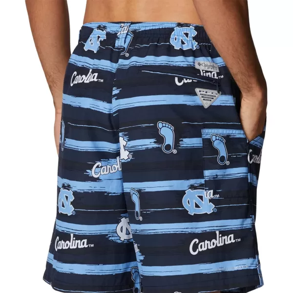 Columbia Mens CLG Backcast Ii Printed ShortNorth Carolina Tar Heels Nc  Coll Navy Paint Your Colors Print