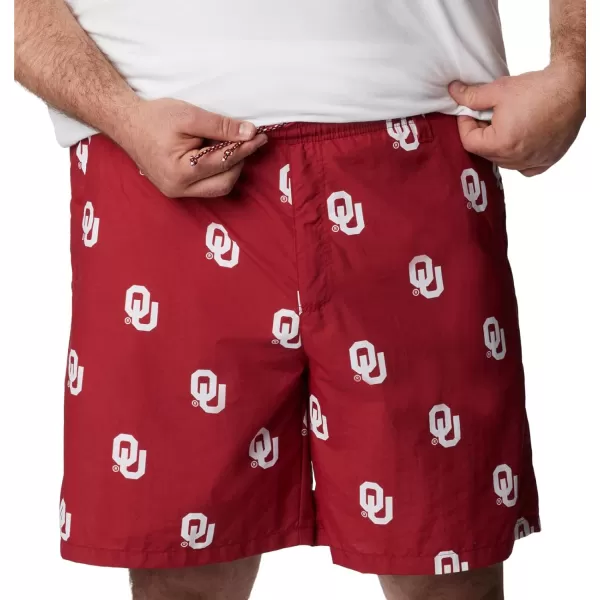 Columbia Mens CLG Backcast Ii Printed ShortOklahoma Sooners Ok  Red Velvet