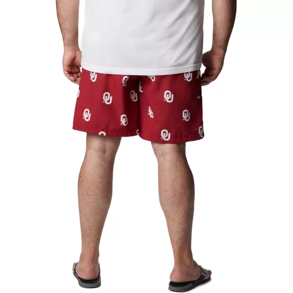 Columbia Mens CLG Backcast Ii Printed ShortOklahoma Sooners Ok  Red Velvet