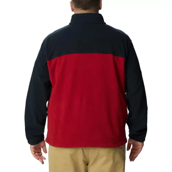 Columbia Mens CLG Flanker Iii Fleece JacketAlabama Crimson Tide Ala  Black Red Velvet