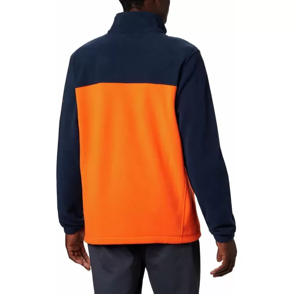 Columbia Mens CLG Flanker Iii Fleece JacketAuburn Tigers Aub  Collegiate Navy Spark Orange