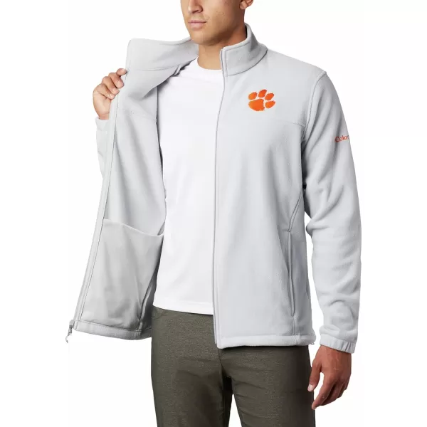 Columbia Mens CLG Flanker Iii Fleece JacketClemson Tigers Cle  Cool Grey